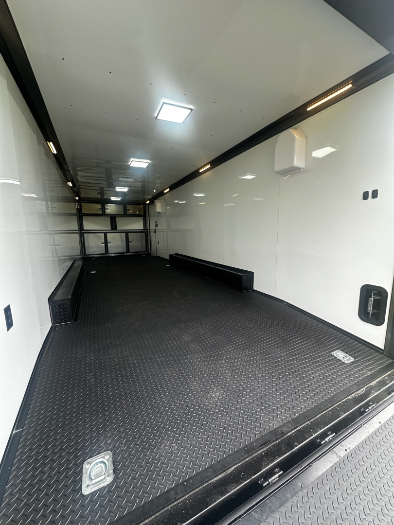 New 2026 Rock Solid Cargo 8.5x28 Race Trailer -Finished Interior-7000LB Triple Torsion-Heavy Duty Ramp