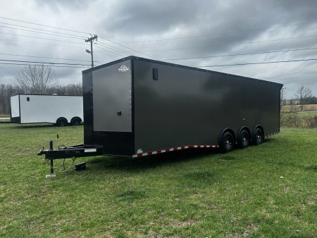New 2026 Rock Solid Cargo 8.5x28 Race Trailer -Finished Interior-7000LB Triple Torsion-Heavy Duty Ramp