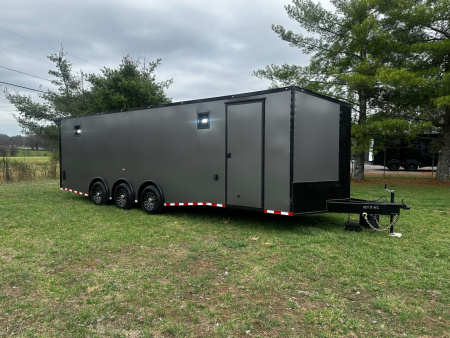 New 2026 Rock Solid Cargo 8.5x28 Race Trailer -Finished Interior-7000LB Triple Torsion-Heavy Duty Ramp