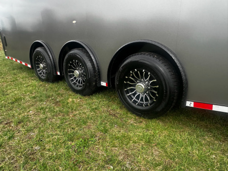 New 2026 Rock Solid Cargo 8.5x28 Race Trailer -Finished Interior-7000LB Triple Torsion-Heavy Duty Ramp