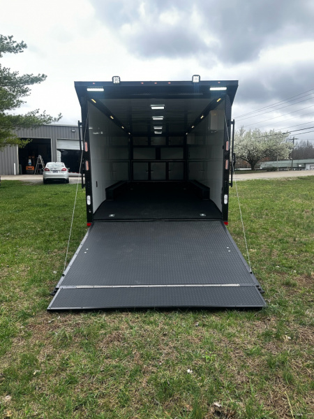 New 2026 Rock Solid Cargo 8.5x28 Race Trailer -Finished Interior-7000LB Triple Torsion-Heavy Duty Ramp