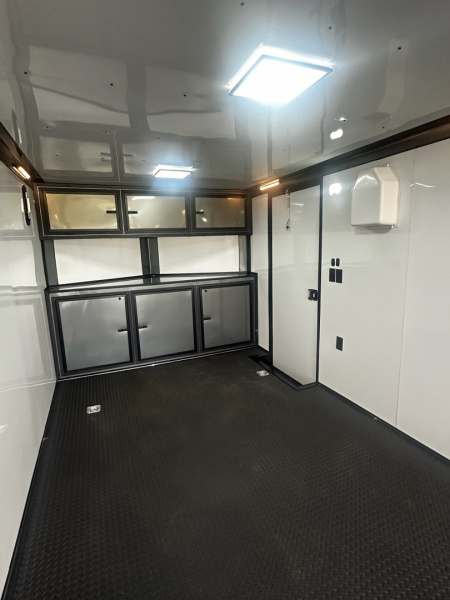 New 2026 Rock Solid Cargo 8.5x28 Race Trailer -Finished Interior-7000LB Triple Torsion-Heavy Duty Ramp