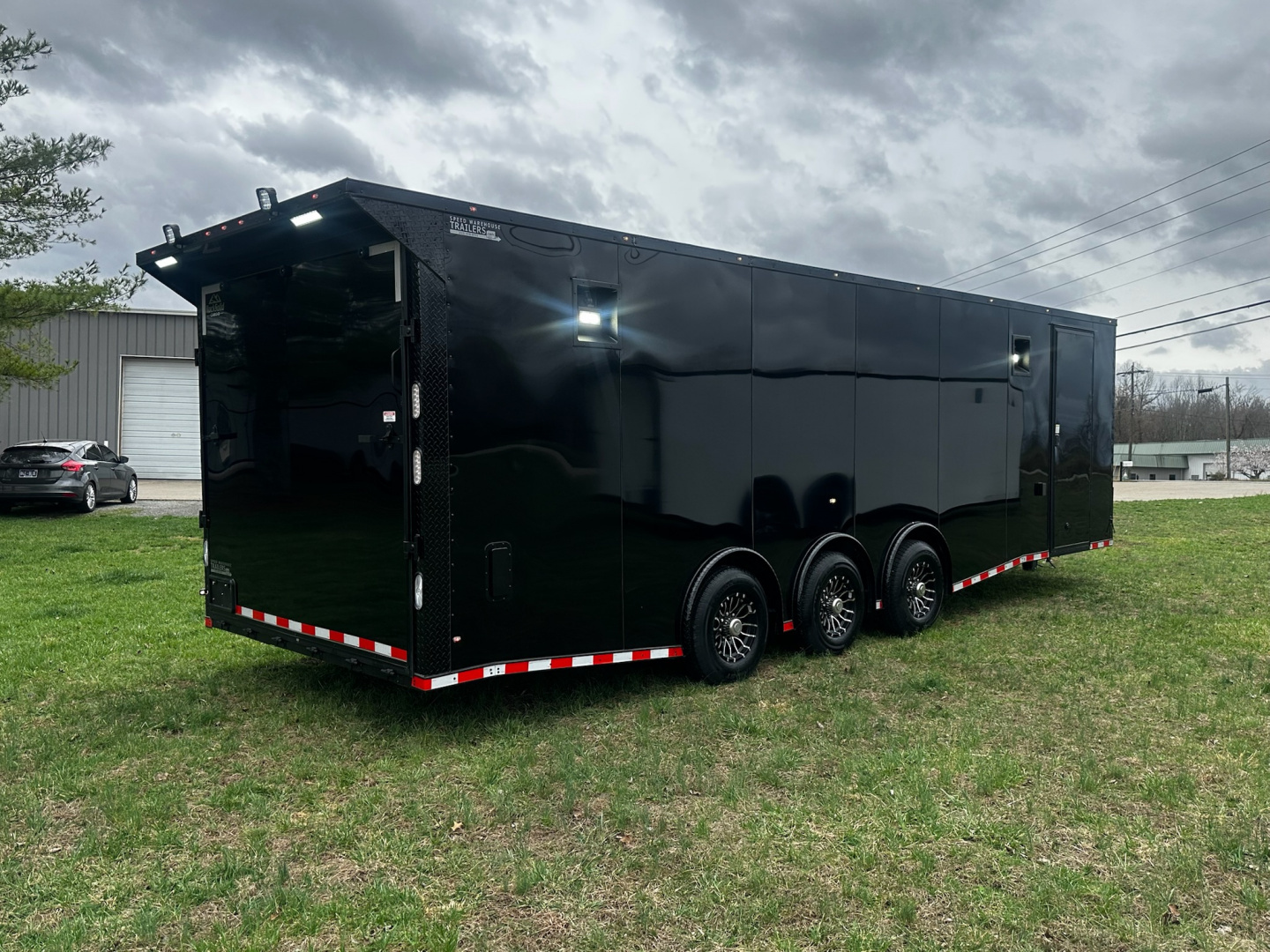 New 2026 Rock Solid Cargo 8.5x28 Race Trailer -Finished Interior-7000LB Triple Torsion-Heavy Duty Ramp
