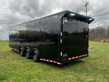 New 2026 Rock Solid Cargo 8.5x28 Race Trailer -Finished Interior-7000LB Triple Torsion-Heavy Duty Ramp