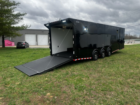 New 2026 Rock Solid Cargo 8.5x28 Race Trailer -Finished Interior-7000LB Triple Torsion-Heavy Duty Ramp