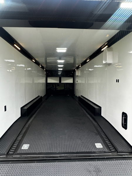 New 2026 Rock Solid Cargo 8.5x28 Race Trailer -Finished Interior-7000LB Triple Torsion-Heavy Duty Ramp
