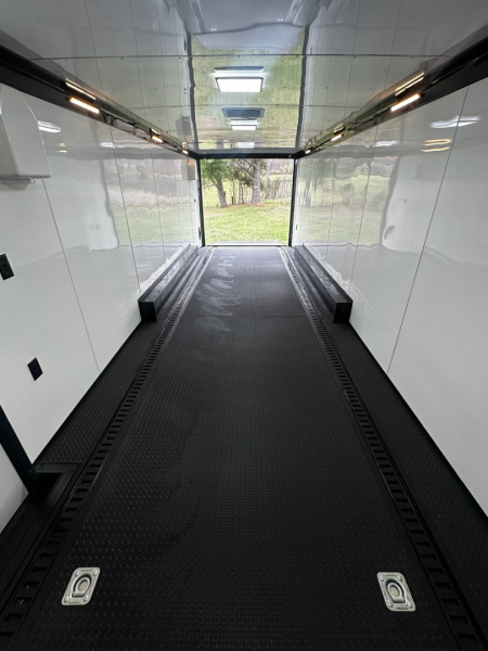 New 2026 Rock Solid Cargo 8.5x28 Race Trailer -Finished Interior-7000LB Triple Torsion-Heavy Duty Ramp