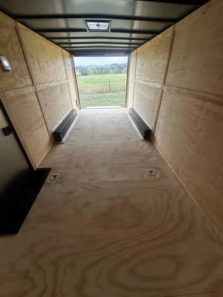 New 2026 Luxe 8.5x20 Car Hauler 5200 lb torsions White poly-Blackout- Enclosed Car Hauler