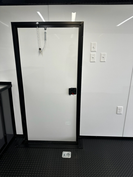 New 2026 Luxe 8.5x24 Racing Trailer Finished Interior- 5200 Tandem Axle-Charcoal-Blackout