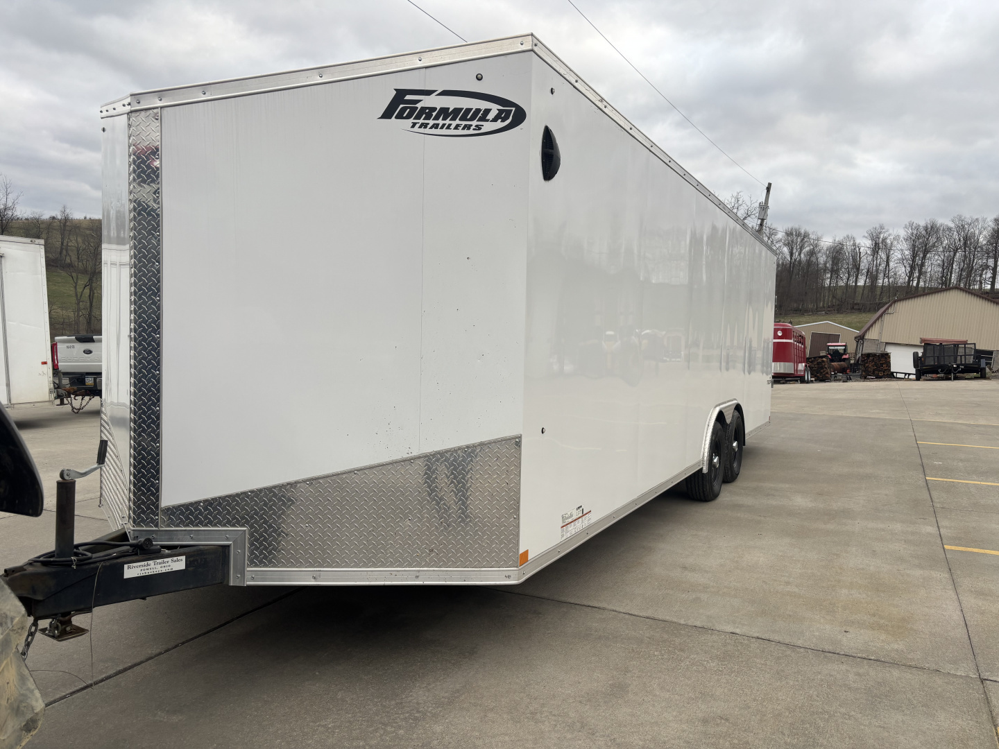 Used 2020 Formula Trailers 8'X24' ENCLOSED CARGO TRAILER - V-NOSE - RAMP - EPOXY COATED FLOOR - 9990# GVWR