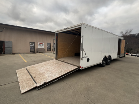 Used 2020 Formula Trailers 8'X24' ENCLOSED CARGO TRAILER - V-NOSE - RAMP - EPOXY COATED FLOOR - 9990# GVWR