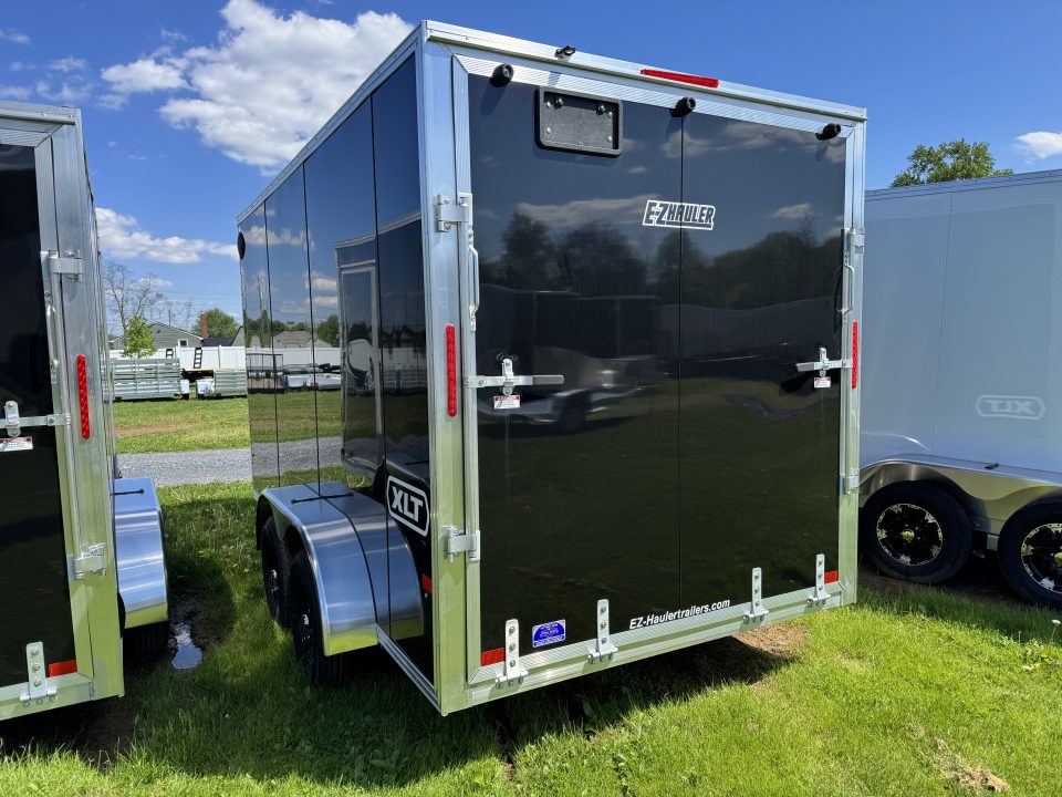 New 2027 E-Z Hauler EZEC7X14 XLT-P Cargo / Enclosed Trailer, 71 SERIES, 7 FOOT 1 INCH INTERIOR HEIGHT, .080 POLY SIDES, REAR CANOPY, FREE ALUMINUM WHEEL UPGRADE