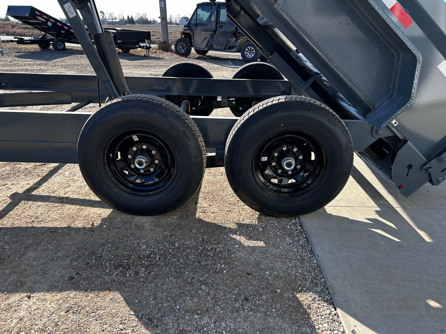 New 2026 H&H Trailers 82"X14' BP LOW-PRO TARP/RAMPS 14K INDUSTRIAL Dump Trailer