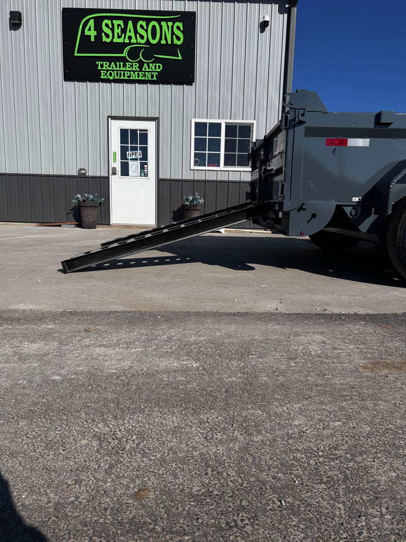 New 2026 H&H Trailers 82"X14' BP LOW-PRO TARP/RAMPS 14K INDUSTRIAL Dump Trailer