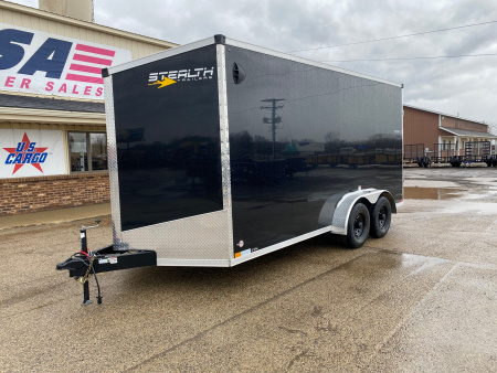 New 2026 Stealth Trailers Titan 7x16 GVWR 10K w/Ramp Door & 7ft Height Cargo / Enclosed Trailer