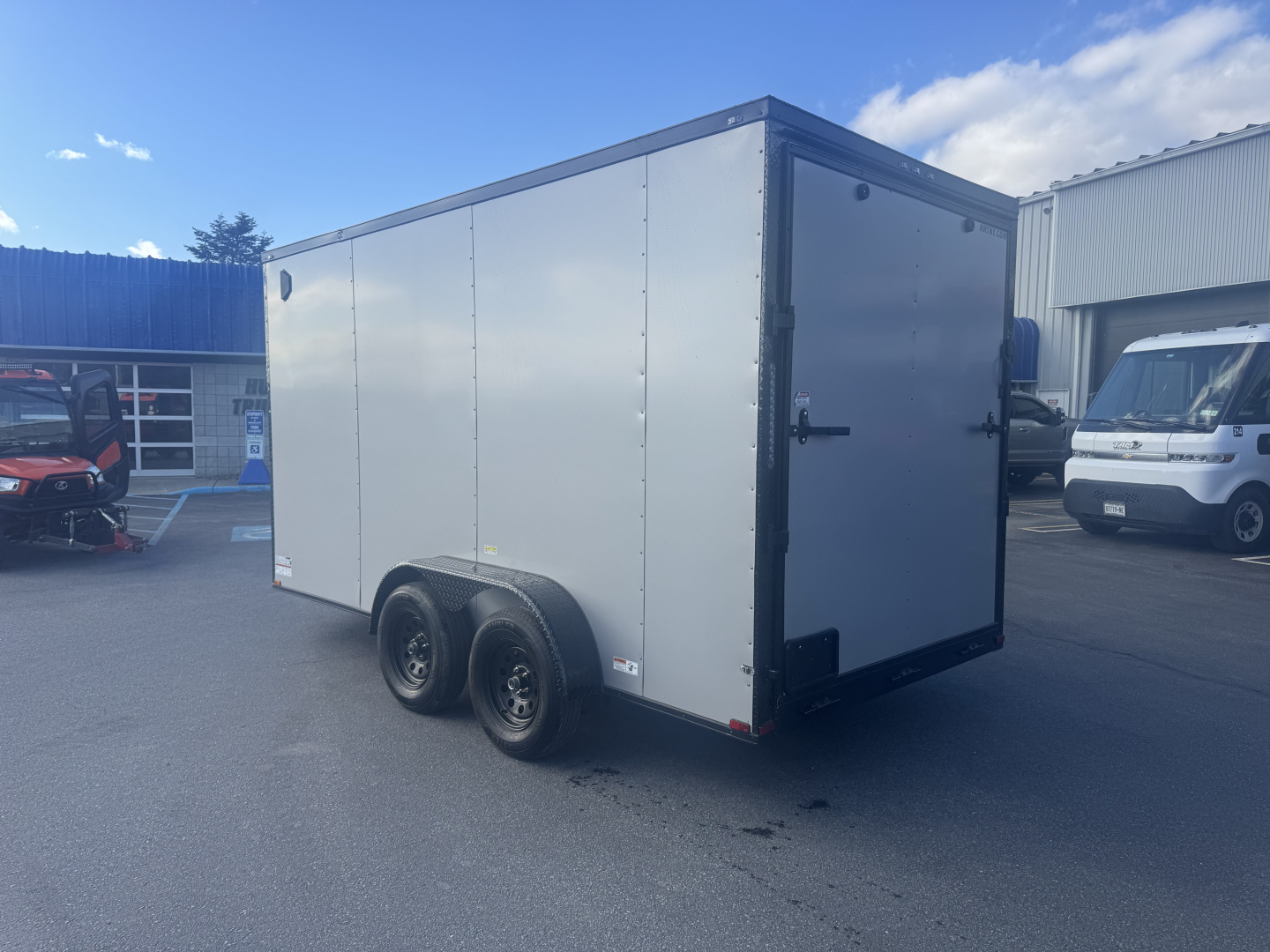New 2026 Quality Cargo 7X14TA SILVER W/ BLK Cargo / Enclosed Trailer