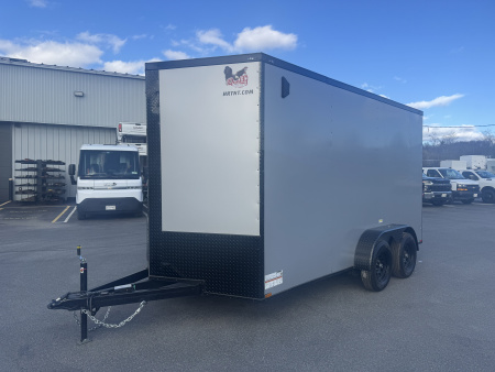 New 2026 Quality Cargo 7X14TA SILVER W/ BLK Cargo / Enclosed Trailer