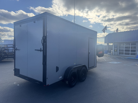 New 2026 Quality Cargo 7X14TA SILVER W/ BLK Cargo / Enclosed Trailer