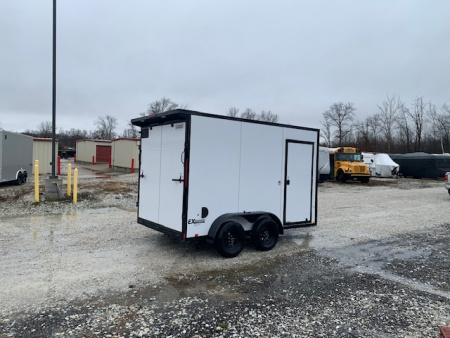 New 2026 Cargo Express 7x12 TA, 7' interior height, 35k axles, .080 polycore, screwless exterior Cargo / Enclosed Trailer