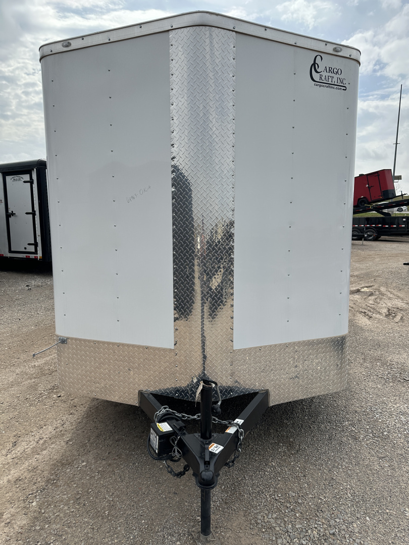 New 2025 Cargo Craft 7'x16'x7'tall Elite V Nose Ramp white Cargo / Enclosed Trailer