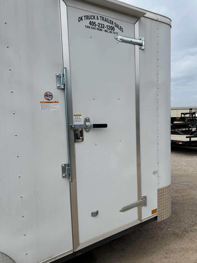 New 2025 Cargo Craft 7'x16'x7'tall Elite V Nose Ramp white Cargo / Enclosed Trailer