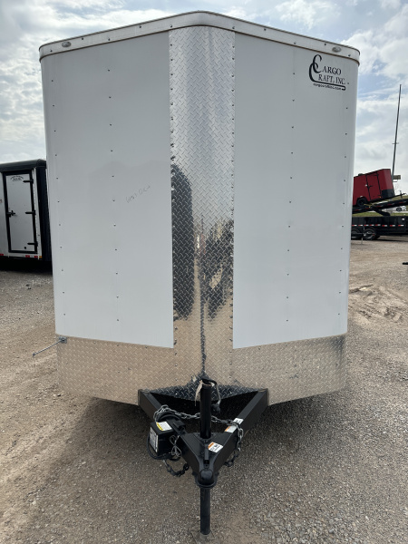 New 2025 Cargo Craft 7'x16'x7'tall Elite V Nose Ramp white Cargo / Enclosed Trailer