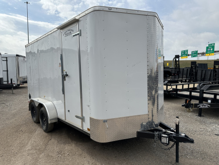 New 2025 Cargo Craft 7'x16'x7'tall Elite V Nose Ramp white Cargo / Enclosed Trailer