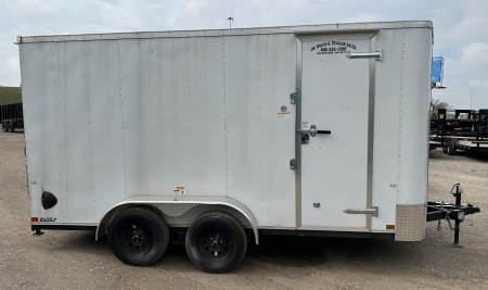 New 2025 Cargo Craft 7'x16'x7'tall Elite V Nose Ramp white Cargo / Enclosed Trailer