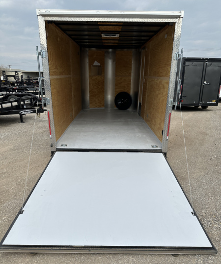 New 2025 Cargo Craft 7'x16'x7'tall Elite V Nose Ramp white Cargo / Enclosed Trailer