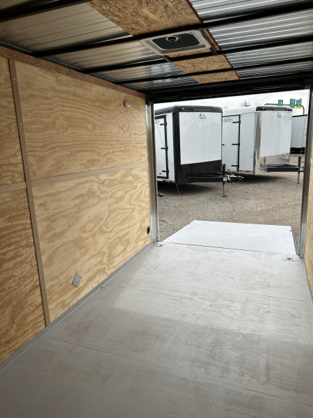 New 2025 Cargo Craft 7'x16'x7'tall Elite V Nose Ramp white Cargo / Enclosed Trailer