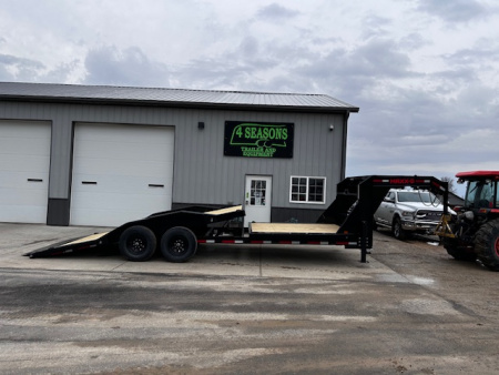 New 2026 MAXXD G6X 102"x24' Gravity tilt Gooseneck Drive-over fenders Equipment Trailer