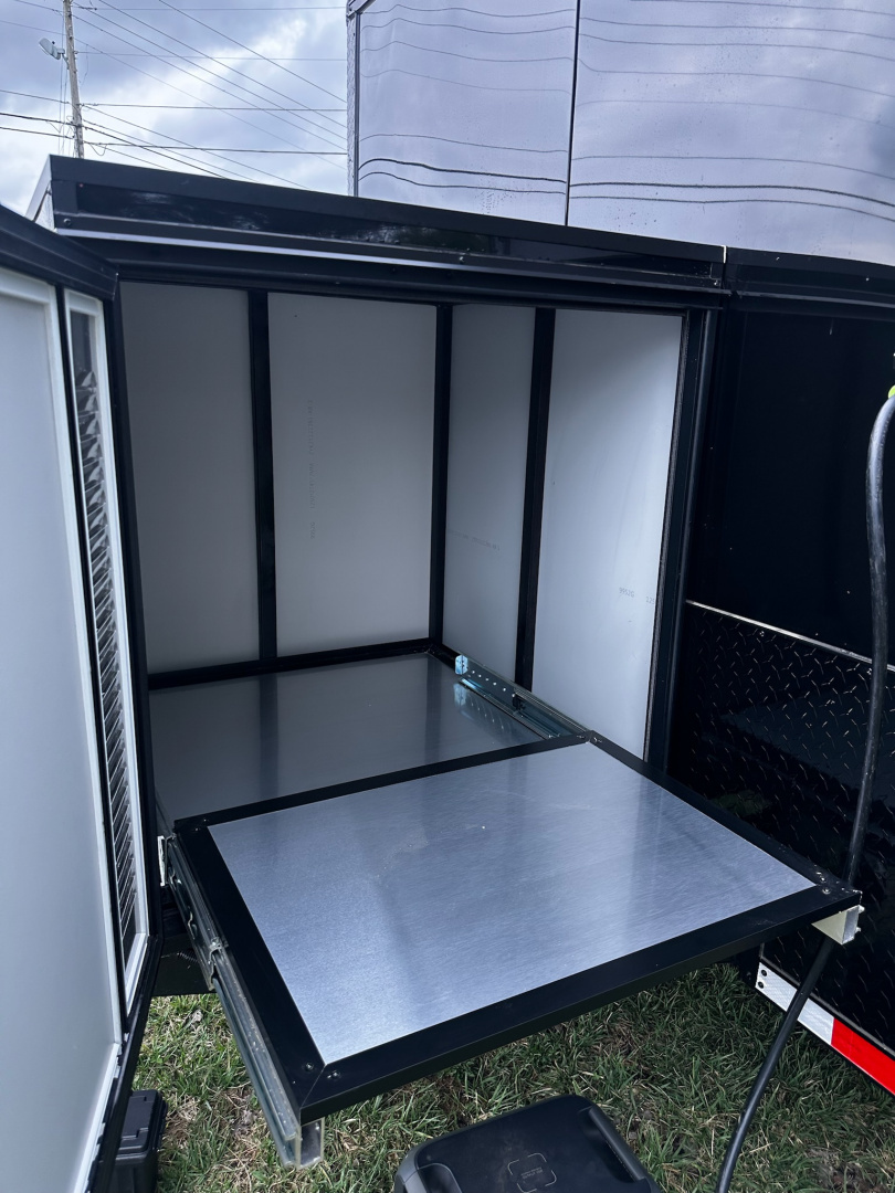 New 2026 Rock Solid Cargo 8.5x28 Race Trailer -Finished Interior-7000LB Triple Torsion-HD Ramp-Awning-GEN. Box-1/2 Outdoor Carpet Walls