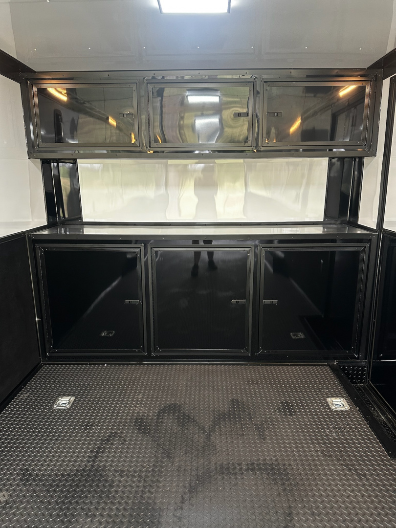 New 2026 Rock Solid Cargo 8.5x28 Race Trailer -Finished Interior-7000LB Triple Torsion-HD Ramp-Awning-GEN. Box-1/2 Outdoor Carpet Walls