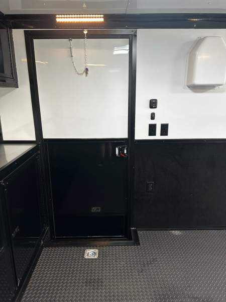 New 2026 Rock Solid Cargo 8.5x28 Race Trailer -Finished Interior-7000LB Triple Torsion-HD Ramp-Awning-GEN. Box-1/2 Outdoor Carpet Walls
