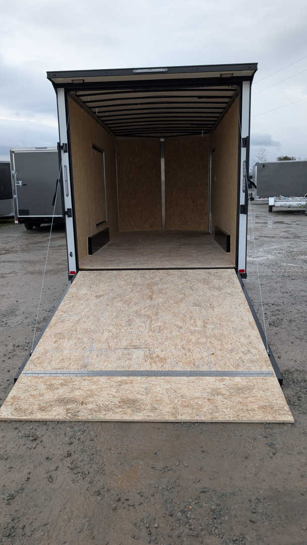 New 2026 BELMONT 7.5 x 16 V-Nose Cargo Trailer w/ Ramp Door (90" INSIDE HEIGHT!!!)