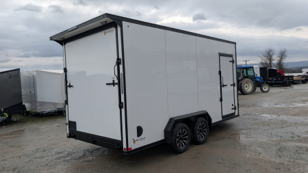 New 2026 BELMONT 7.5 x 16 V-Nose Cargo Trailer w/ Ramp Door (90" INSIDE HEIGHT!!!)
