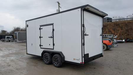 New 2026 BELMONT 7.5 x 16 V-Nose Cargo Trailer w/ Ramp Door (90" INSIDE HEIGHT!!!)