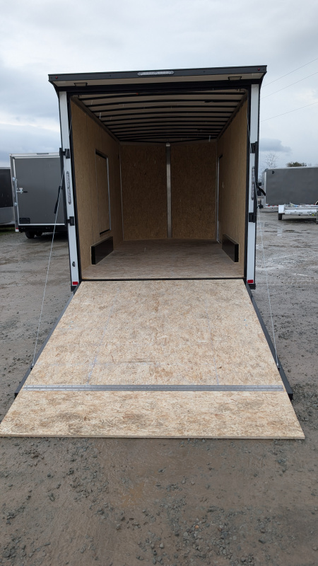 New 2026 BELMONT 7.5 x 16 V-Nose Cargo Trailer w/ Ramp Door (90" INSIDE HEIGHT!!!)
