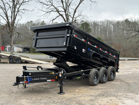 New 2026 Load Trail 83X16 DL 21K TRIPLE AXLE 621 SCISSOR HOIST 3' WALLS Dump Trailer