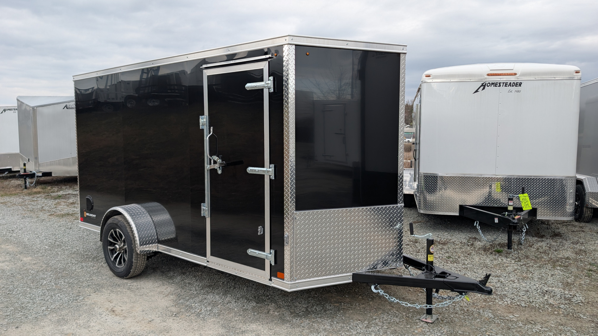 New 2026 BELMONT 6x12 TM V-Nose Cargo Trailer w/ Ramp (POLYCOR EXTERIOR!!!)