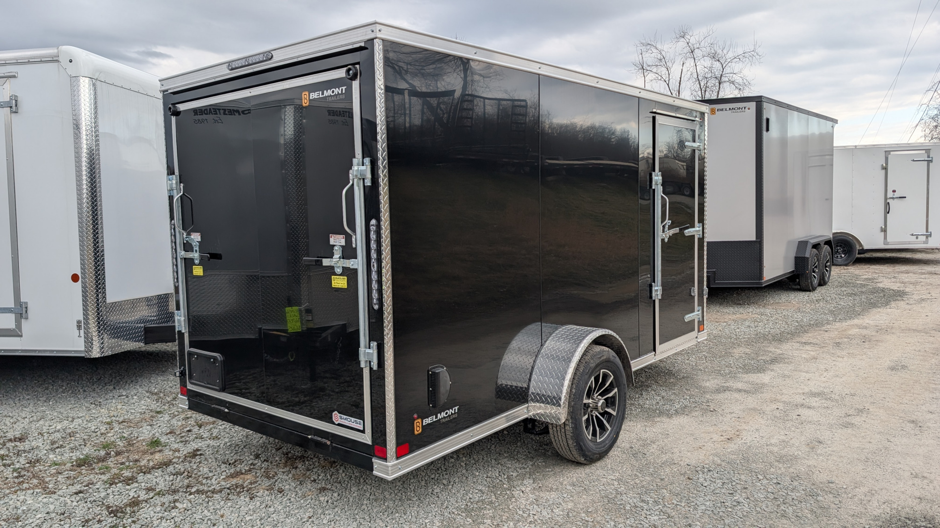 New 2026 BELMONT 6x12 TM V-Nose Cargo Trailer w/ Ramp (POLYCOR EXTERIOR!!!)