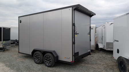New 2026 BELMONT 7x14 Tandem V-Nose Cargo Trailer w/ Ramp (90" INSIDE HEIGHT!!!)