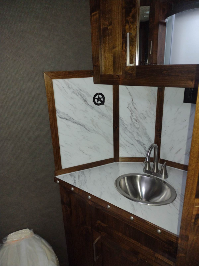 New 2026 Trails West Living Quarter 4 Horse Trailer