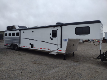 New 2026 Trails West Living Quarter 4 Horse Trailer