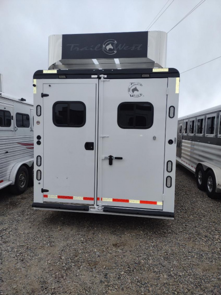 New 2026 Trails West Living Quarter 4 Horse Trailer