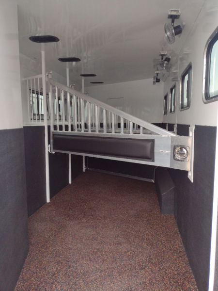 New 2026 Trails West Living Quarter 4 Horse Trailer