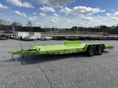 New 2026 82X20 7K DELUXE MODEL STEEL FLOOR CAR HAULER WITH MAG WHEELS