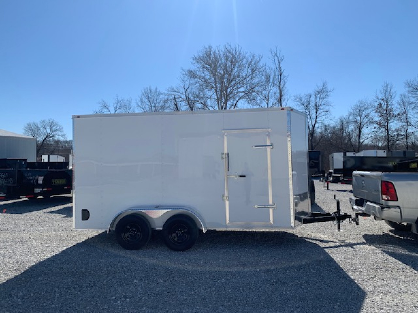 New 2026 Mammoth 7x14 TA, 7' interior height, 3.5k axles, .080 polycore Cargo / Enclosed Trailer
