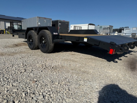 New 2026 Hillcrest Black-Grey 82"x18'+2' 10k Car Hauler Trailer