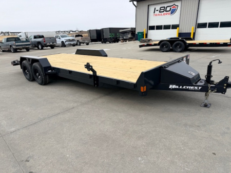 New 2026 Hillcrest Black-Grey 82"x20'+2' 10k Car Hauler Trailer